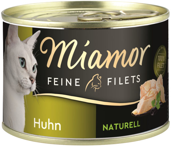 Katzen - Nassfutter MIAMOR Adult Feine Filets Naturell Huhn pur, 156 g