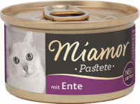 Katzen - Nassfutter MIAMOR Adult Pastete Ente, 85 g
