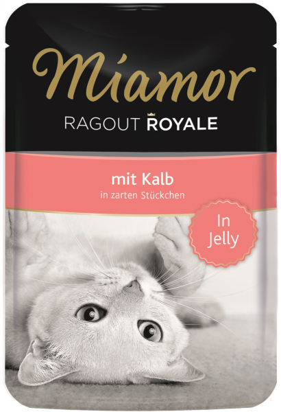Katzen - Nassfutter MIAMOR Adult Ragout Royale in Jelly Kalb, 100 g