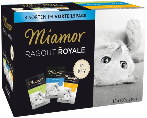 Katzen - Nassfutter MIAMOR Adult Ragout Royale in Jelly Multibox,12 x 100 g