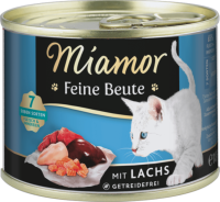 Katzen - Nassfutter MIAMOR Adult Feine Beute Lachs, 185 g