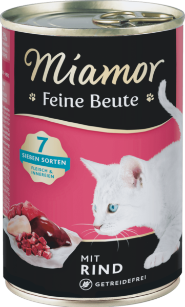 Katzen - Nassfutter MIAMOR Adult Feine Beute Rind, 400 g