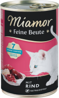 Katzen - Nassfutter MIAMOR Adult Feine Beute Rind, 400 g