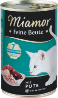 Katzen - Nassfutter MIAMOR Adult Feine Beute Pute, 400 g