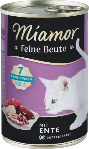 Katzen - Nassfutter MIAMOR Adult Feine Beute Ente, 400 g