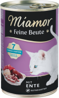 Katzen - Nassfutter MIAMOR Adult Feine Beute Ente, 400 g