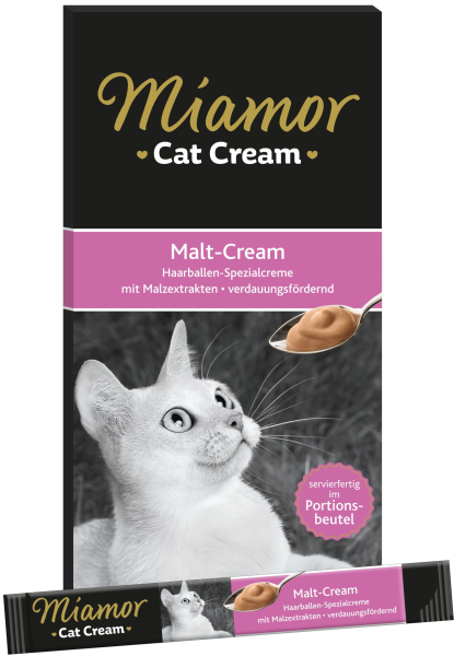 Katzen - Snacks MIAMOR Cat Snack Malt - Cream, 6 x 15 g