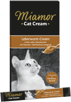 Katzen - Snacks MIAMOR Cat Snack Leberwurst - Cream, 6 x...