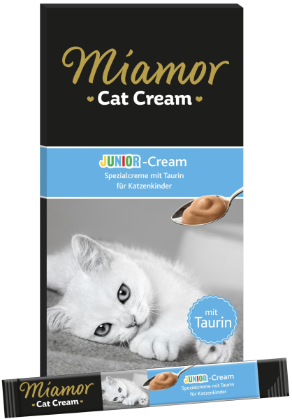 Katzen - Snacks MIAMOR Cat Snack Junior - Cream, 6 x 15 g