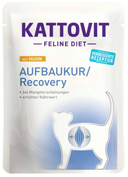 Katzen - Nassfutter KATTOVIT Feline Diet Aufbaukur/Recovery Huhn, 85 g