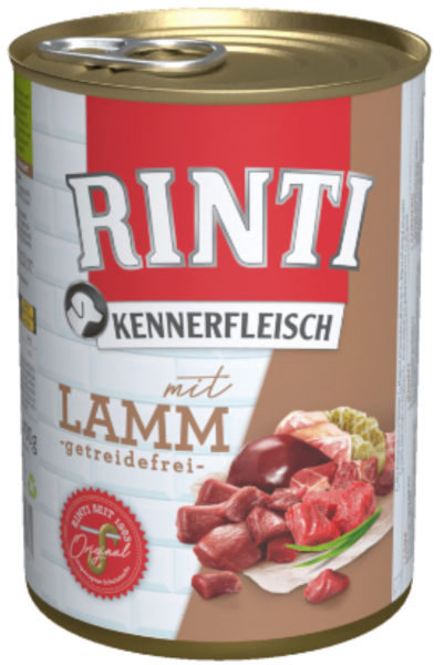 Hunde - Nassfutter RINTI Adult Kennerfleisch mit Lamm, 400 g