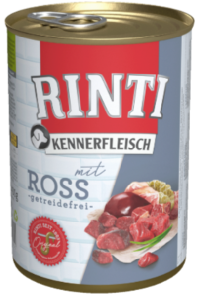 Hunde - Nassfutter RINTI Adult Kennerfleisch mit Ross, 400 g