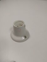 Lampenfassung E27 Weiß für Wand- &...