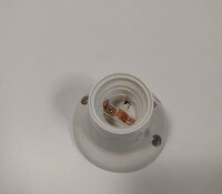 Lampenfassung E27 Weiß für Wand- &...