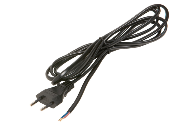 Euro-Zuleitung 2 m Schwarz