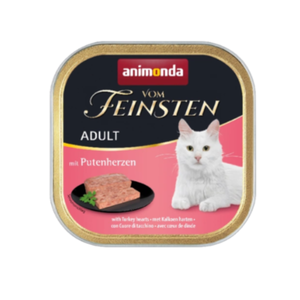 Katzen - Nassfutter ANIMONDA Vom Feinsten Adult mit Putenherzen, 100 g