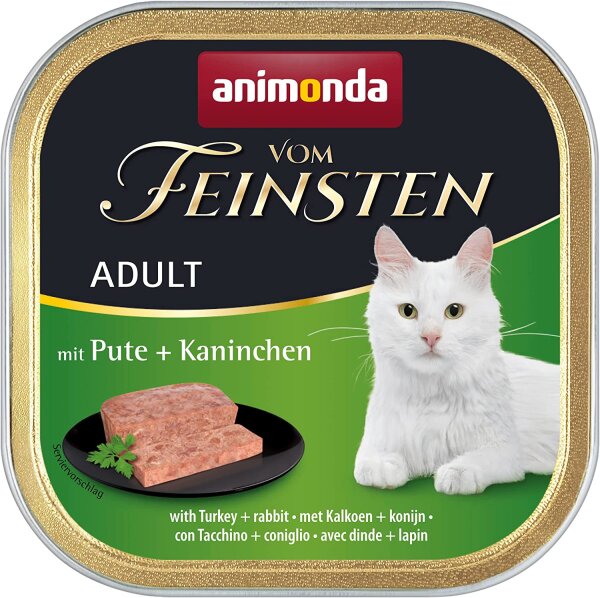 Katzen - Nassfutter ANIMONDA Vom Feinsten Adult Pute + Kaninchen, 100 g