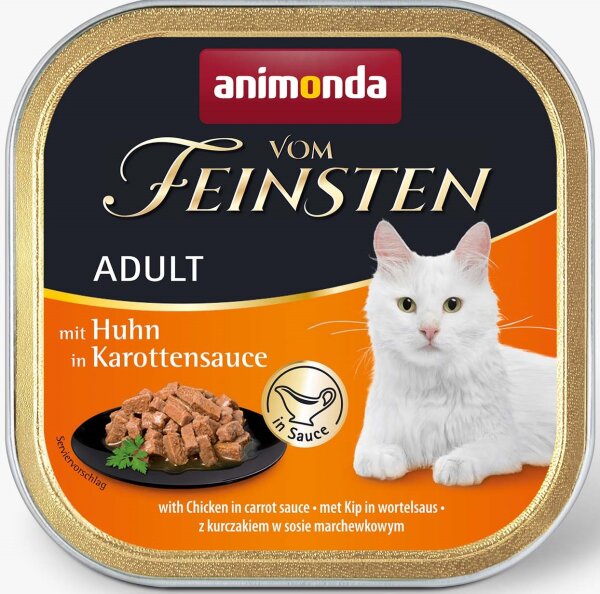 Katzen - Nassfutter ANIMONDA Vom Feinsten Grainfree, Huhn + Karotte, 100 g