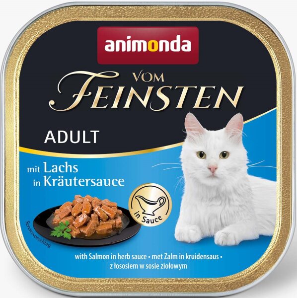 Katzen - Nassfutter ANIMONDA Vom Feinsten Grainfree, Lachs + Kräuter, 100 g