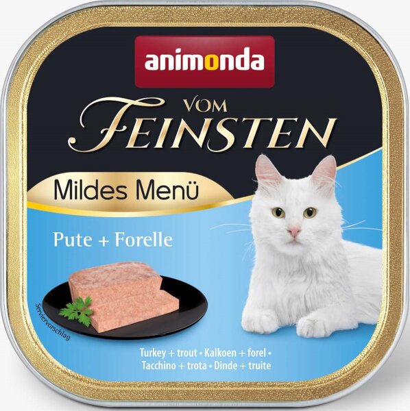 Katzen - Nassfutter ANIMONDA Vom Feinsten Mildes Menü, Pute + Forelle, 100 g