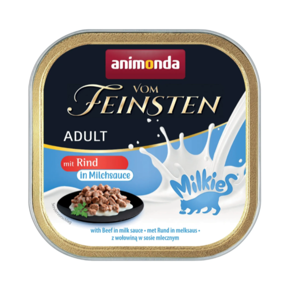 Katzen - Nassfutter ANIMONDA Vom Feinsten Milkies mit Rind in Milchsauce, 100 g