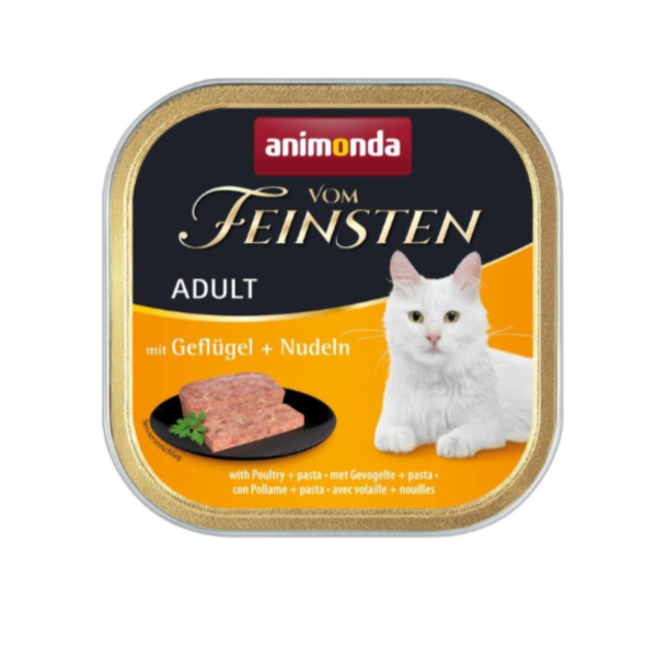 Katzen - Nassfutter ANIMONDA Vom Feinsten Adult mit Geflügel + Nudeln, 100 g
