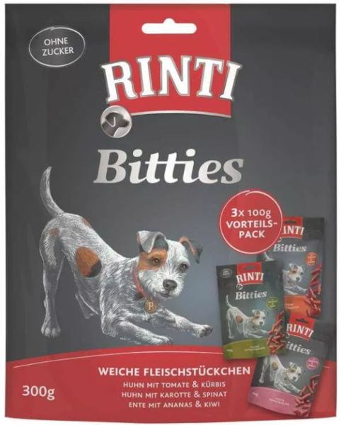 Hunde - Snack RINTI Bitties Multipack, 3 x 100 g