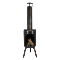 ESSCHERT DESIGN Terrassenofen aus Stahl, rund