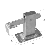 Torfeststeller zur Befestigung am Boden