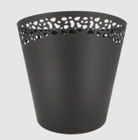 ESSCHERT DESIGN Feuereimer schwarz - lasercut Tupfen