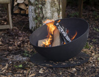 ESSCHERT DESIGN Schräge Feuerschale, schwarz