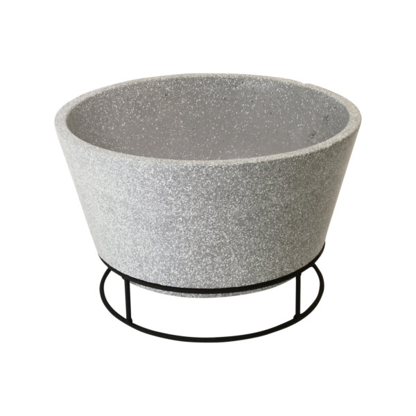 ESSCHERT DESIGN Feuerschale aus Keramik in Betonoptik