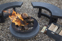 ESSCHERT DESIGN Feuerschale "Granito" auf rundem Sockel