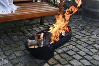 ESSCHERT DESIGN Schräge Feuerschale, schwarz