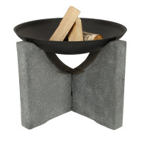 ESSCHERT DESIGN Feuerschale "Granito" auf Granitfuss