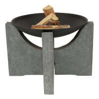 ESSCHERT DESIGN Feuerschale "Granito" auf Granitfuss