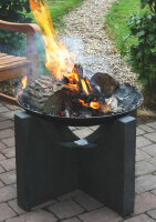 ESSCHERT DESIGN Feuerschale "Granito" auf Granitfuss