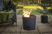 ESSCHERT DESIGN Holzpellet-Feuerkorb, schwarz