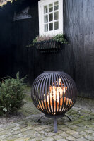 ESSCHERT DESIGN Feuerball mit Streifen, schwarz