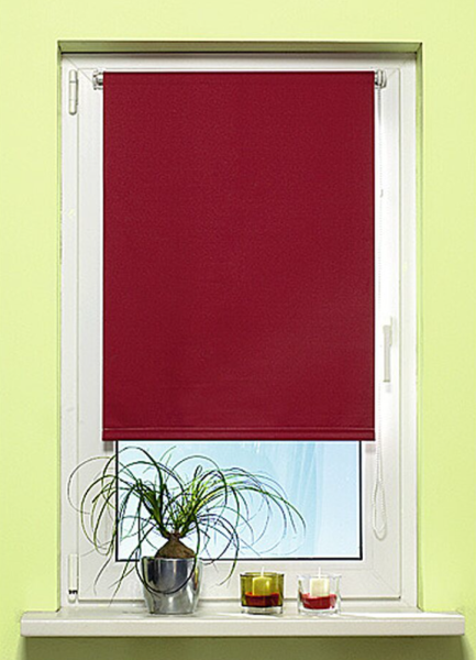 Sonnenschutz-Rollo Sagunto 100 x 175 cm weinrot