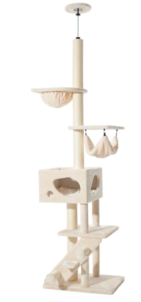 NOBBY Kratzbaum "SIVAS", cream, 70 x 48 x 247-275 cm