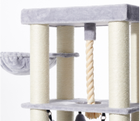 NOBBY Kratzbaum "ORDU", hellgrau, 70 x 50 x 176 cm