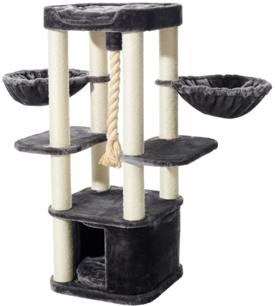 NOBBY Kratzbaum "MUGLA", dunkelgrau, 50 x 50 x 121 cm