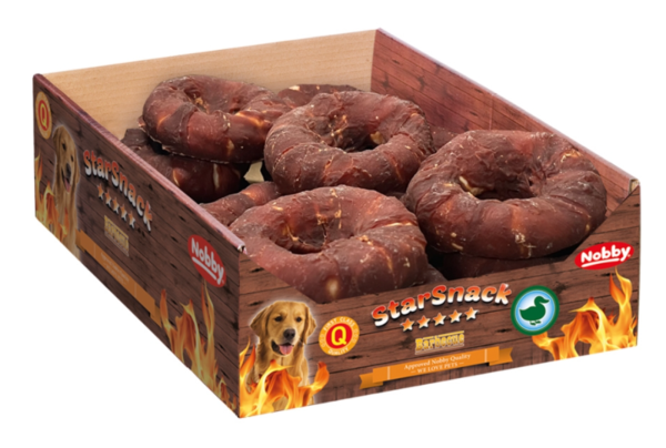 Hunde - Snacks NOBBY StarSnack Barbecue "Duck Donut L", Ø 10 cm