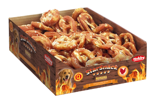 Hunde - Snacks NOBBY StarSnack Barbecue "Chicken Pretzel S", 6,5 cm