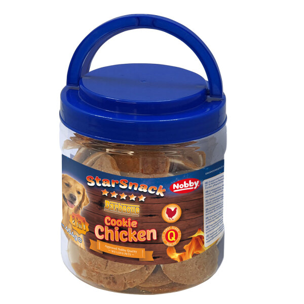 Hunde - Snacks NOBBY StarSnack Barbecue Cookie Chicken Dose ca. 454 g, 5,5-6,5 cm