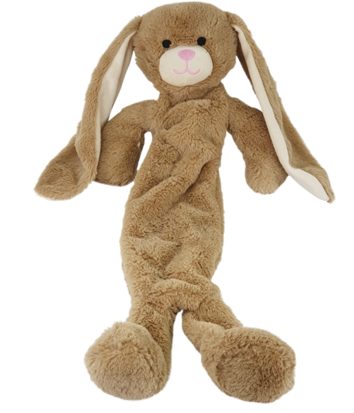 NOBBY Plüschhase mit innen liegendem Seil, braun, 54 cm