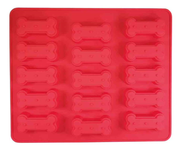 NOBBY Silikon Backform "Bone", rot, 30 x 25 cm