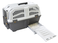 NOBBY Katzen-Transportbox "Skudo 3 Cat Travel", grau, 60 x 40 x 39 cm