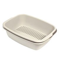 NOBBY Katzentoilette "MISO" sand/moka 54 x 38,5...